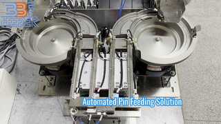 Alimentatore a ciotola vibrante con perni metallici automatici personalizzati in acciaio inossidabile 304